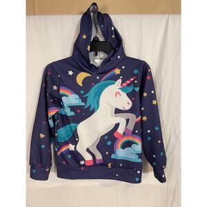 Girls 8 unicorn hoodie